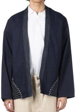 Online Kapital 8oz IDG×IDG Denim KAKASHI Shirt (FUROSHIKI) - Indigo