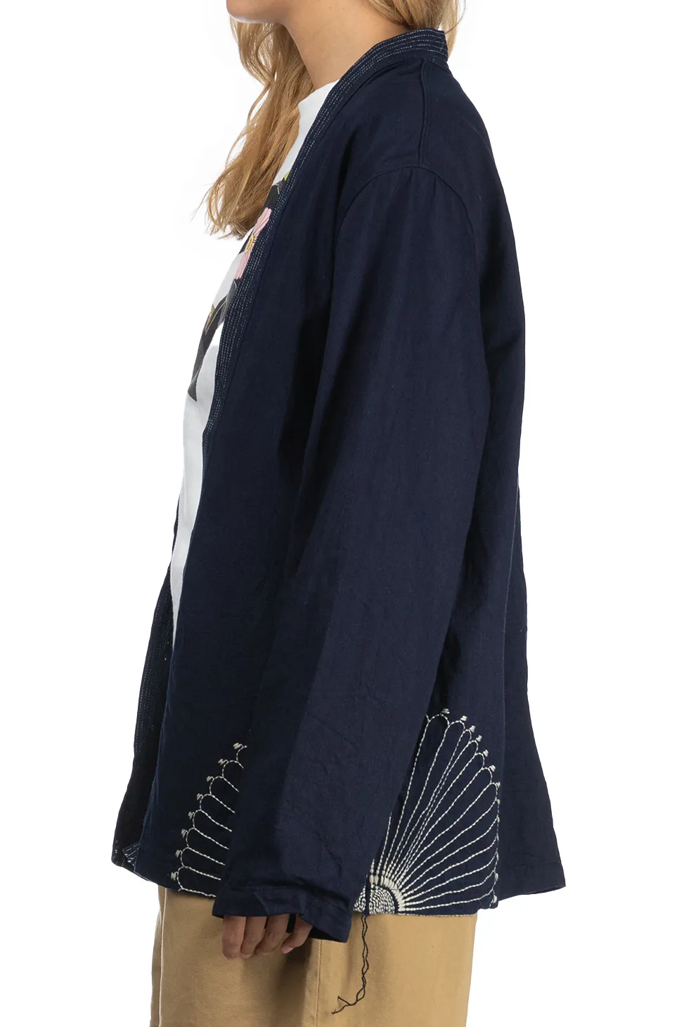 Online Kapital 8oz IDG×IDG Denim KAKASHI Shirt (FUROSHIKI) - Indigo