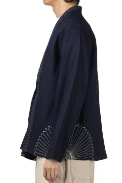 Online Kapital 8oz IDG×IDG Denim KAKASHI Shirt (FUROSHIKI) - Indigo