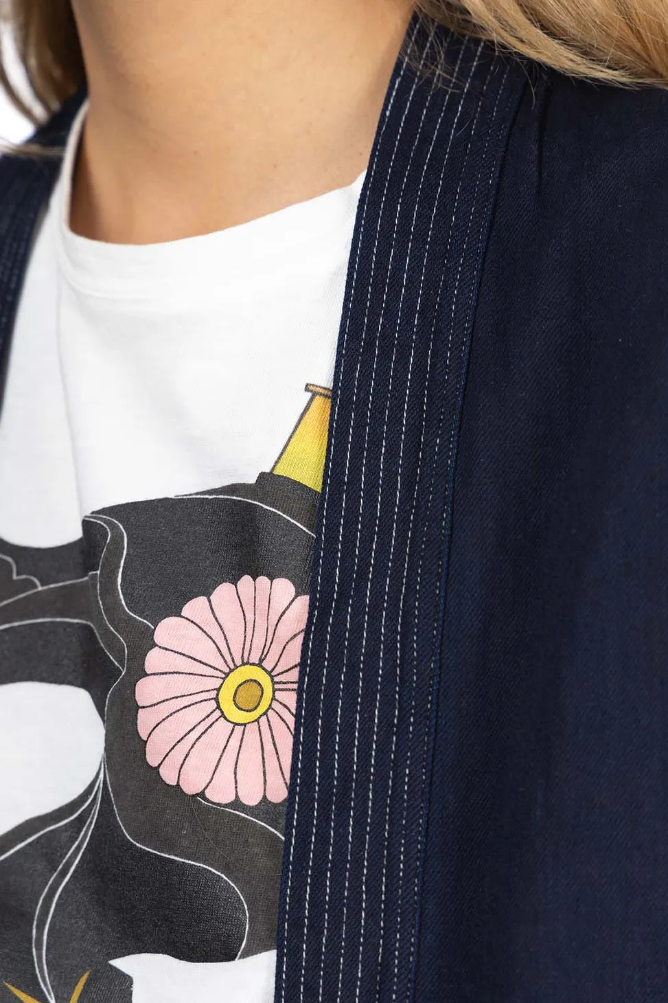 Online Kapital 8oz IDG×IDG Denim KAKASHI Shirt (FUROSHIKI) - Indigo