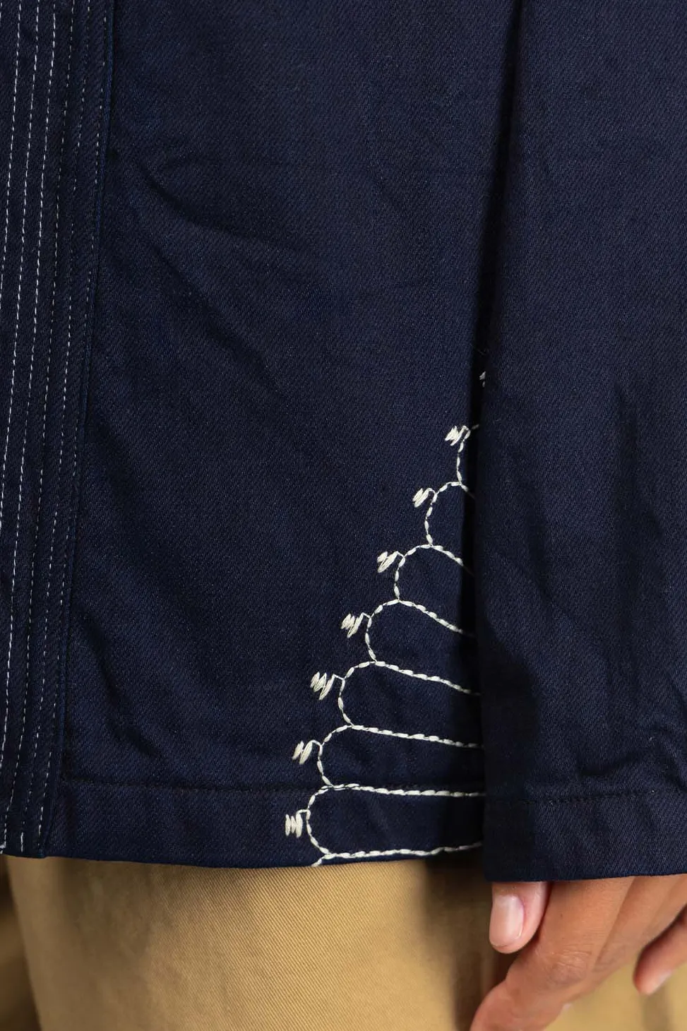 Online Kapital 8oz IDG×IDG Denim KAKASHI Shirt (FUROSHIKI) - Indigo
