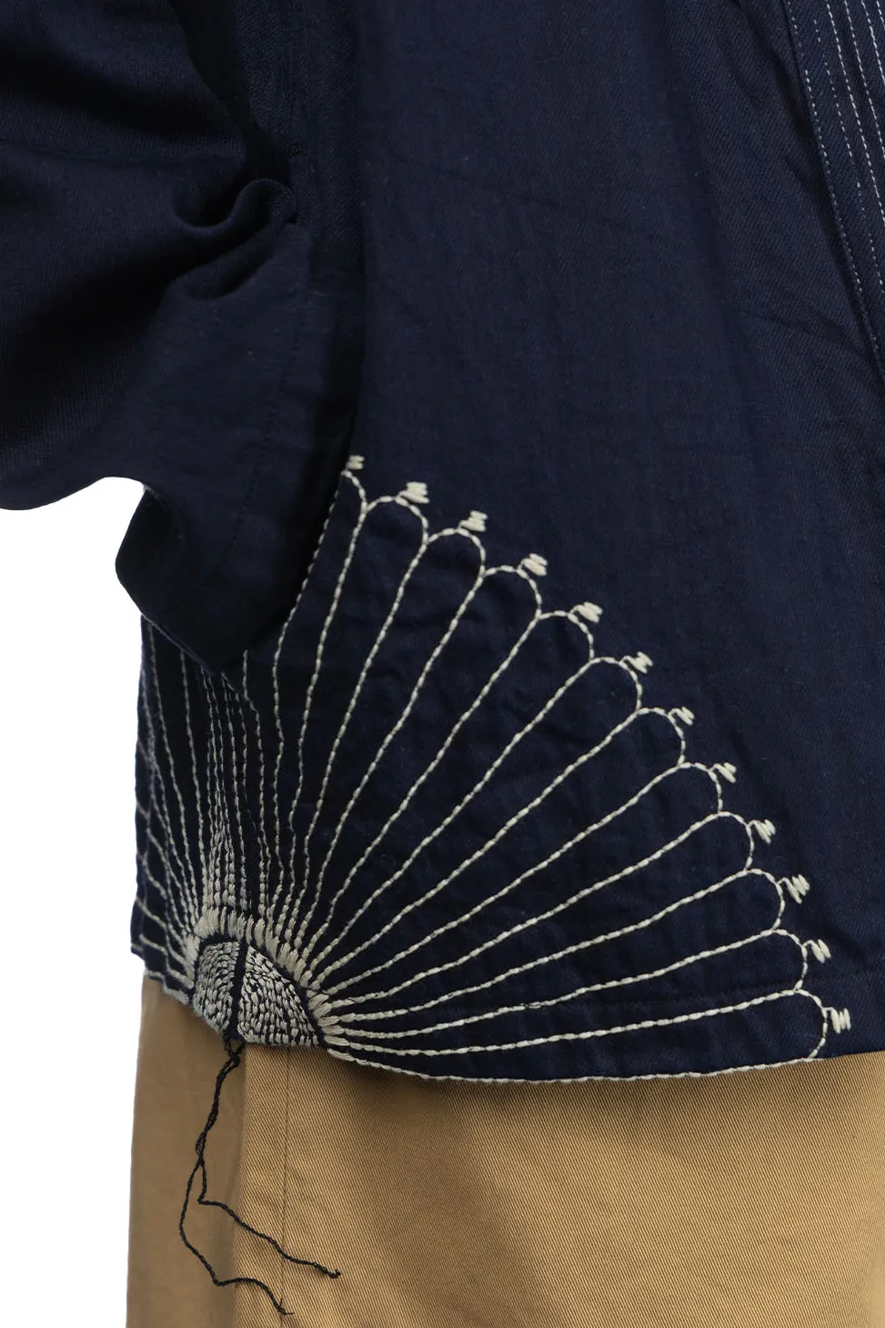 Online Kapital 8oz IDG×IDG Denim KAKASHI Shirt (FUROSHIKI) - Indigo