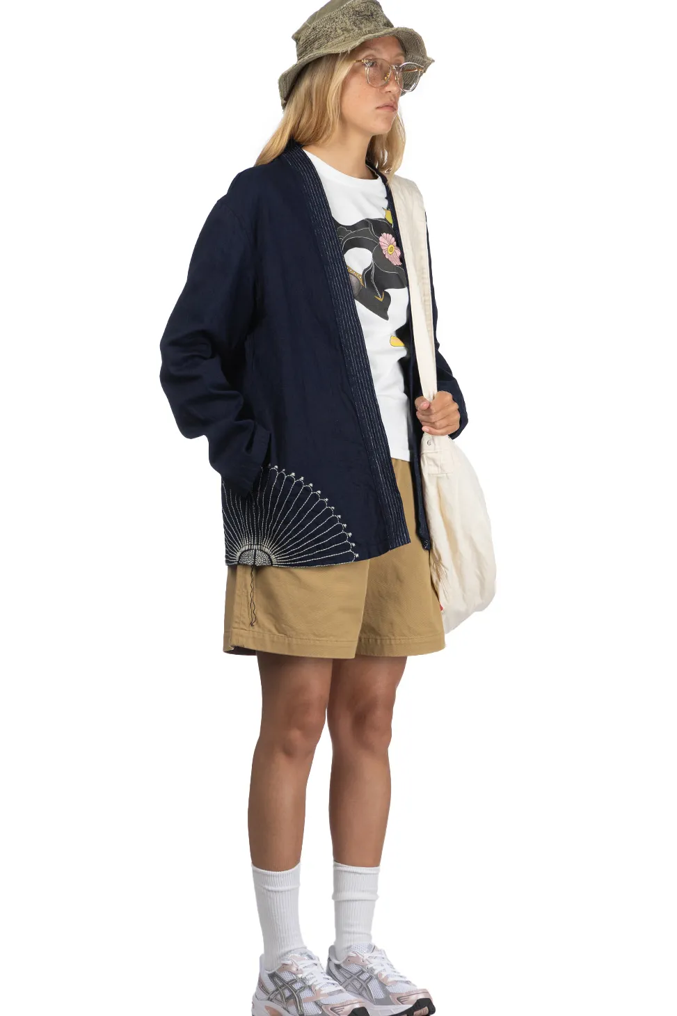 Online Kapital 8oz IDG×IDG Denim KAKASHI Shirt (FUROSHIKI) - Indigo