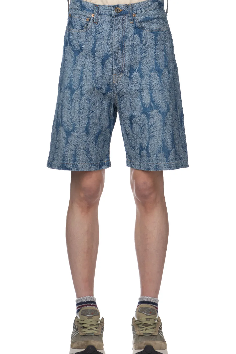 Clearance Kapital 12oz MAGPIE Denim 5P Shorts - Light