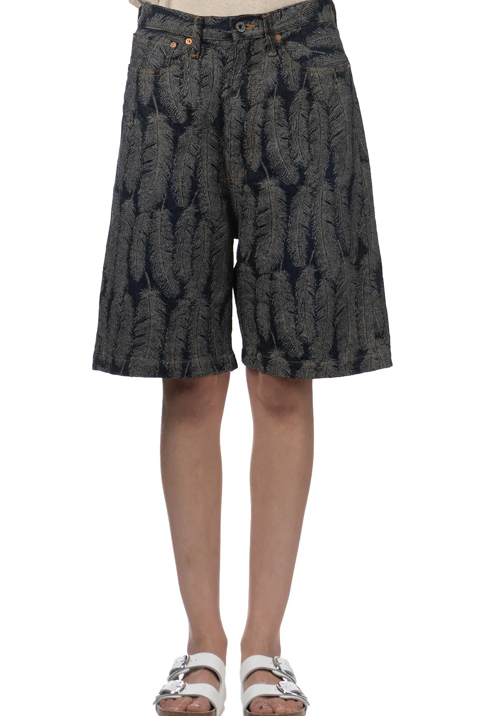 Discount Kapital 12oz MAGPIE Denim 5P Shorts - Dark