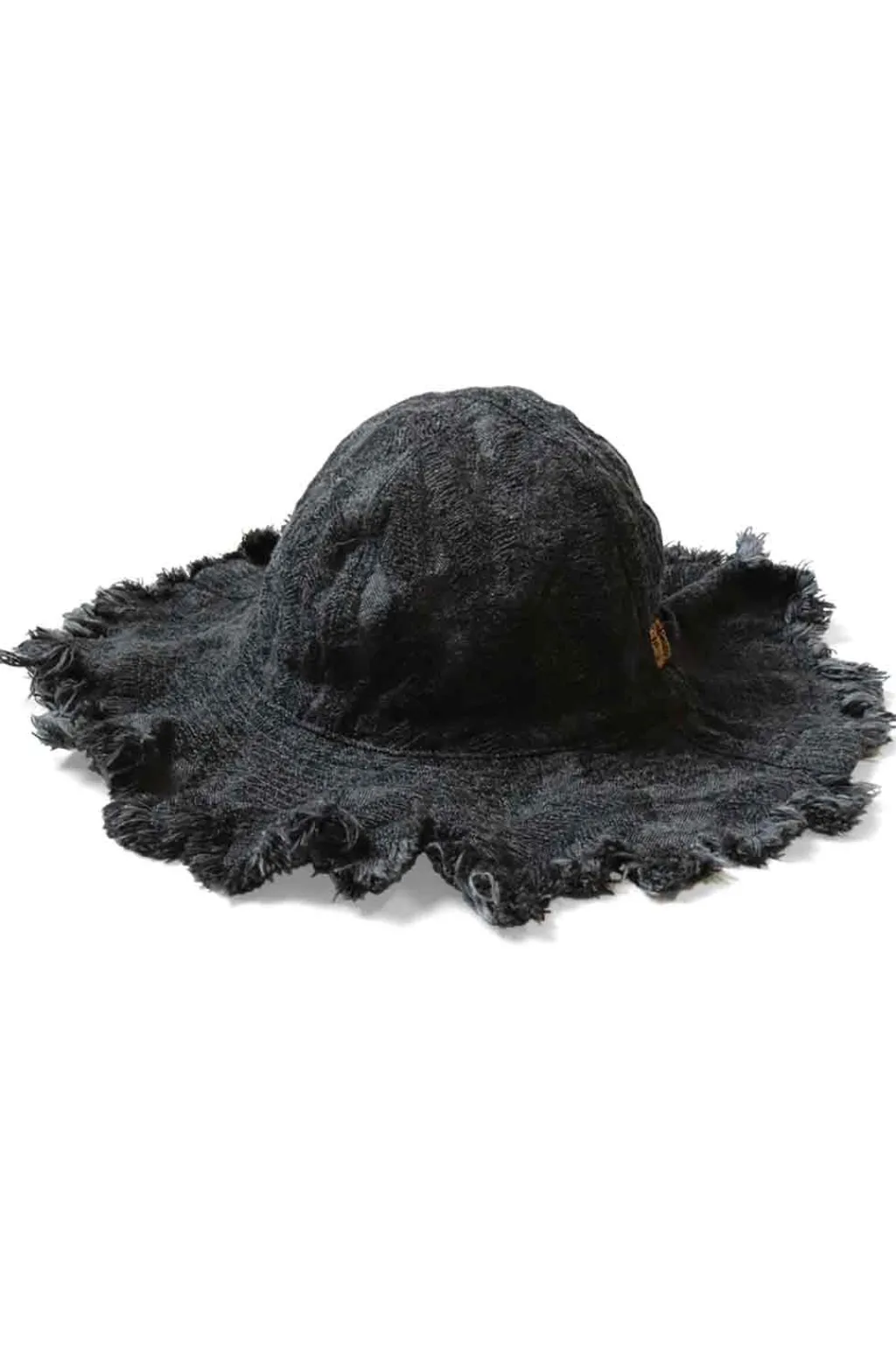 Online Kapital 12oz Magpie Denim RADIO Tulip Hat - Black x Black