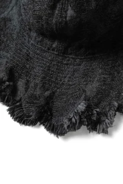 Online Kapital 12oz Magpie Denim RADIO Tulip Hat - Black x Black