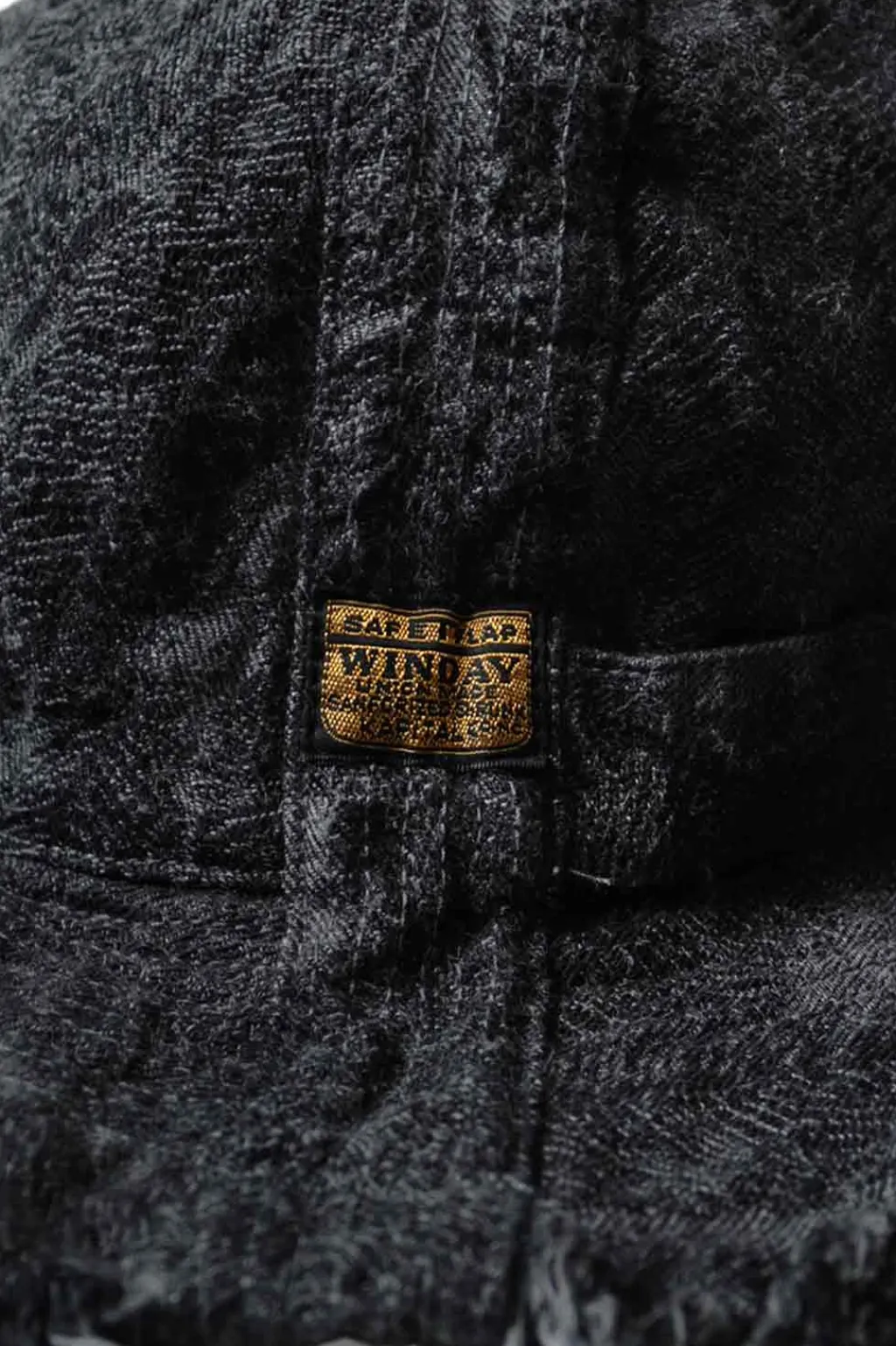 Online Kapital 12oz Magpie Denim RADIO Tulip Hat - Black x Black
