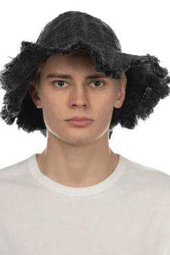 Online Kapital 12oz Magpie Denim RADIO Tulip Hat - Black x Black