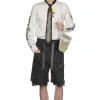 Clearance Kapital 12oz Magpie Denim W-Knee Easy Short Pants - Black x Black