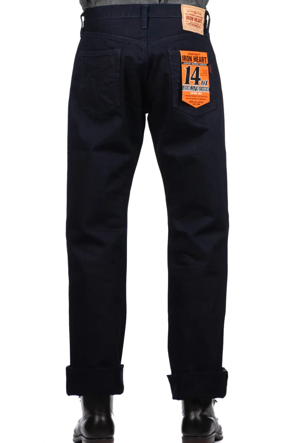 New Iron Heart 14oz Selvedge Denim Straight Cut Jeans - Indigo