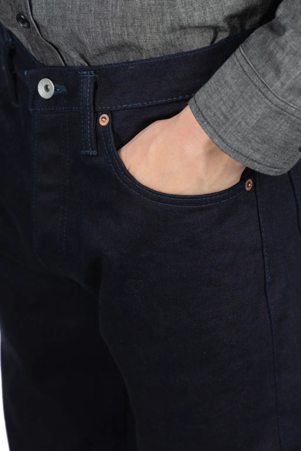 New Iron Heart 14oz Selvedge Denim Straight Cut Jeans - Indigo