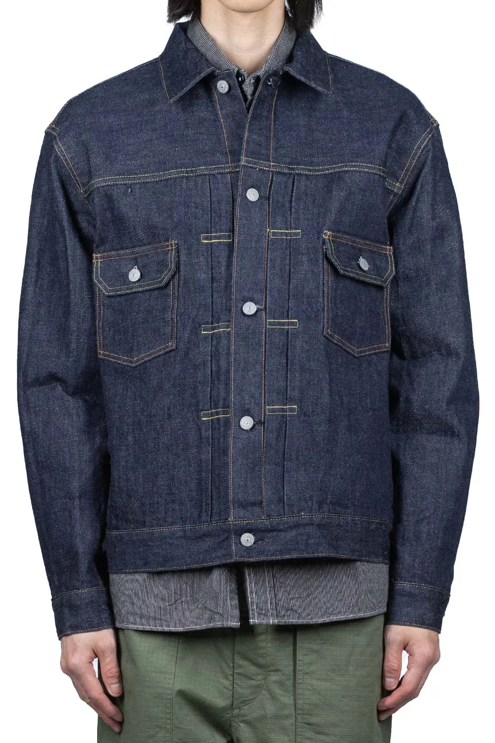 Discount Sugar Cane 14.25oz TYPE II Denim Jacket 1953 Model