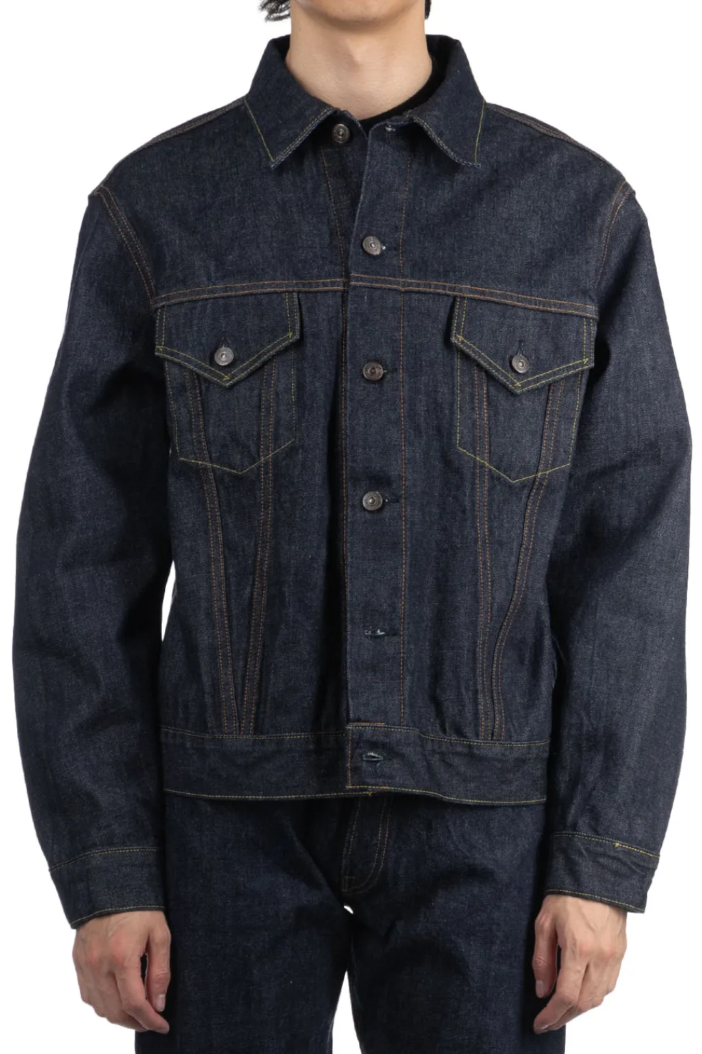 New Sugar Cane 14.25oz Type III Denim Jacket 1962 Model - One Wash