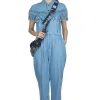 Sale Kapital 5.5oz x 8oz Denim Fringe Jumpsuit
