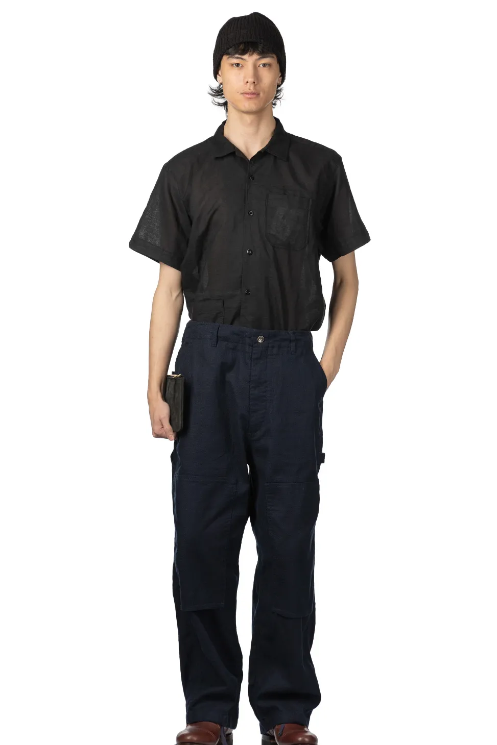 New Engineered Garments Painter Pant - Dk.Navy CL Java Cloth
