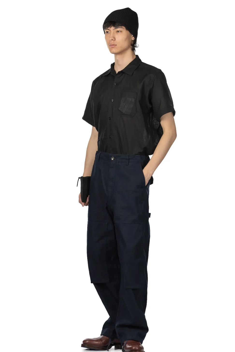 New Engineered Garments Painter Pant - Dk.Navy CL Java Cloth