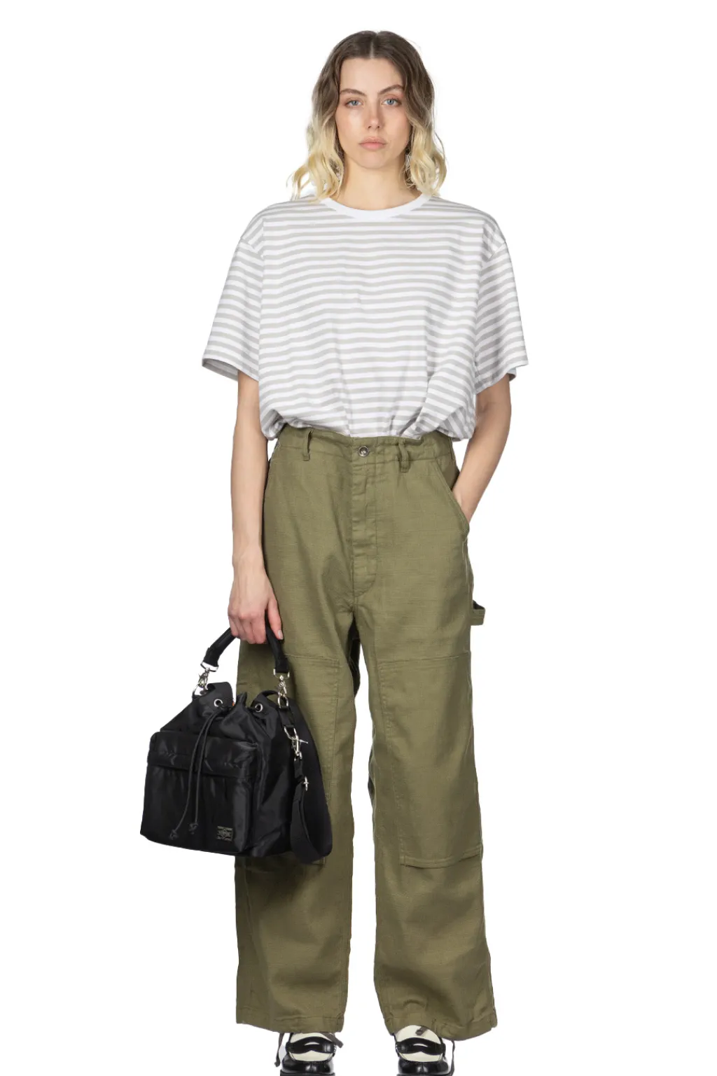 Best Engineered Garments Painter Pant - Olive CL Java Cloth