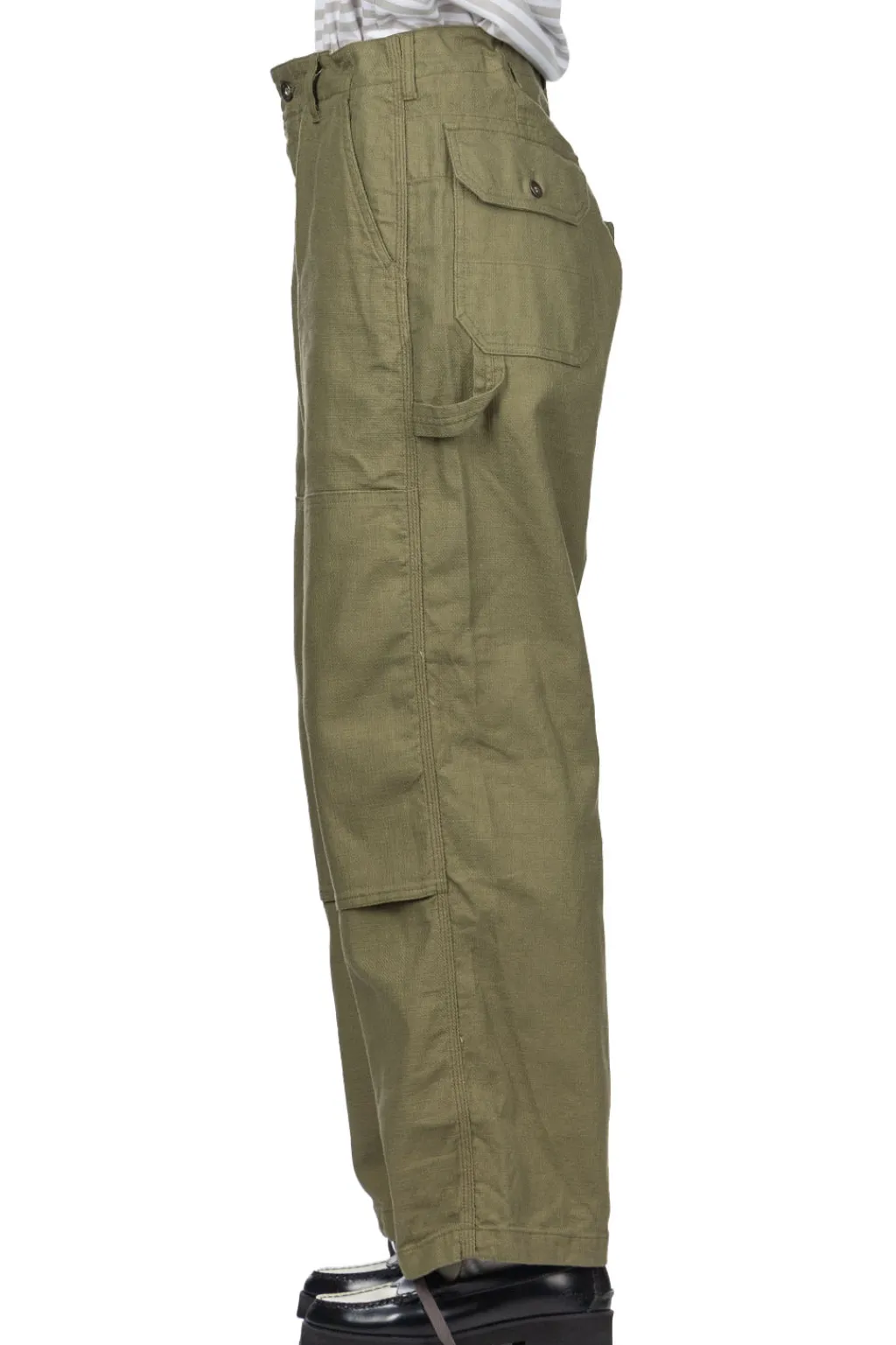 Best Engineered Garments Painter Pant - Olive CL Java Cloth