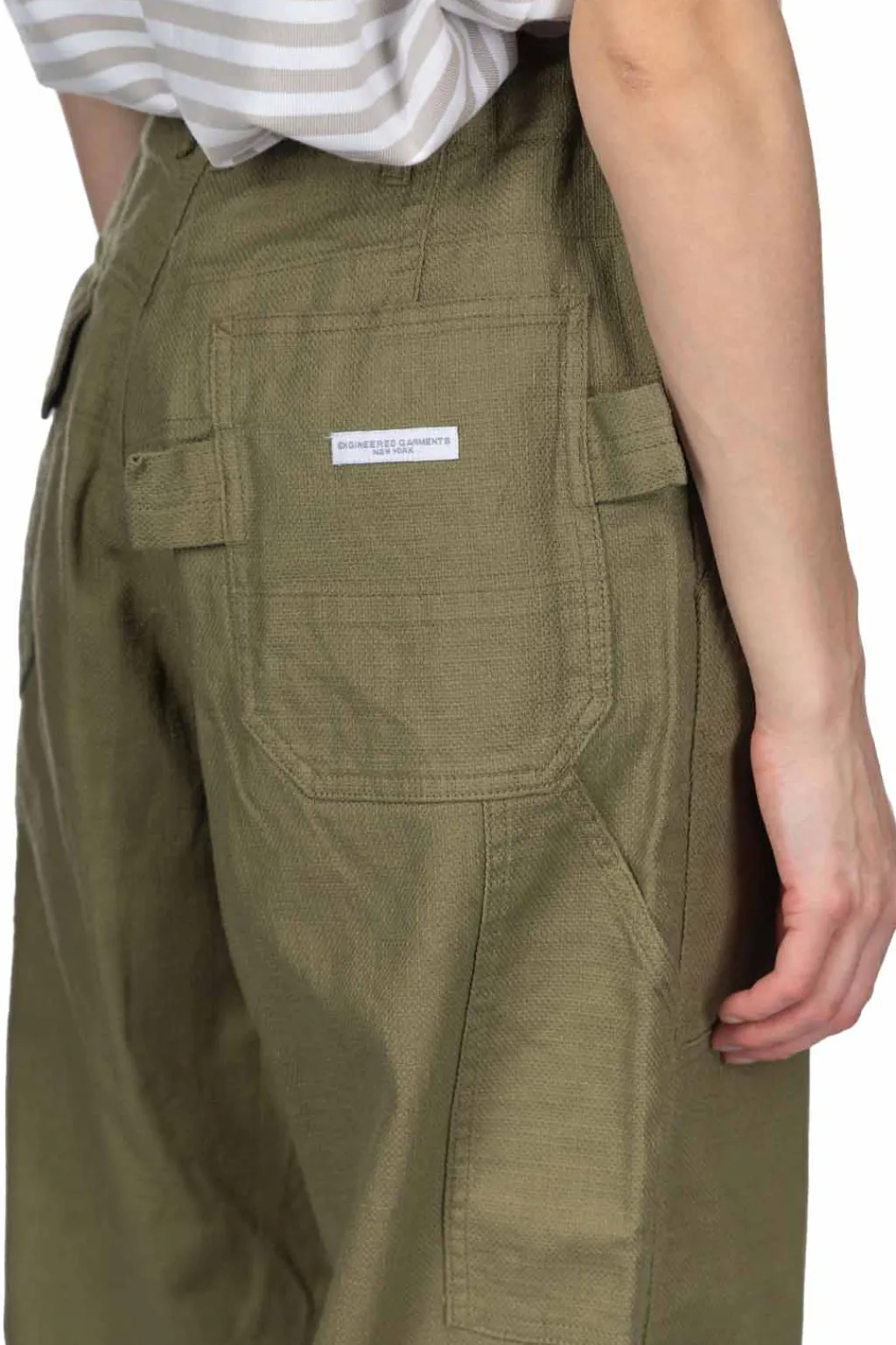 Best Engineered Garments Painter Pant - Olive CL Java Cloth
