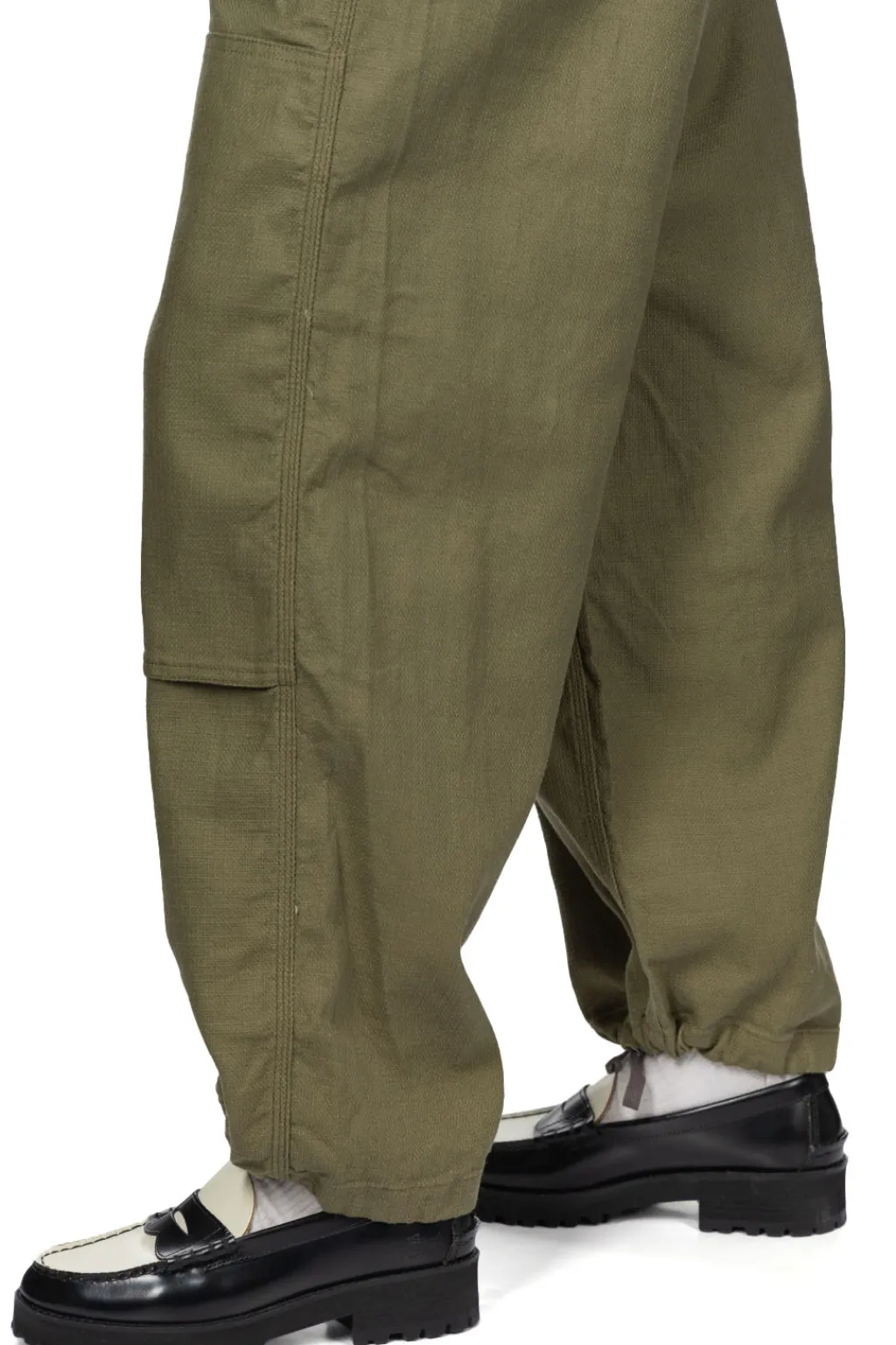 Best Engineered Garments Painter Pant - Olive CL Java Cloth