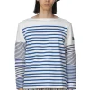 Online Kapital PANEL Stripe Jersey Hippie Sleeve T