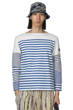 Online Kapital PANEL Stripe Jersey Hippie Sleeve T