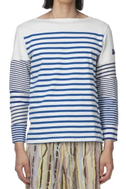 Online Kapital PANEL Stripe Jersey Hippie Sleeve T