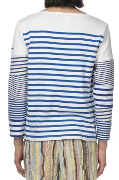 Online Kapital PANEL Stripe Jersey Hippie Sleeve T