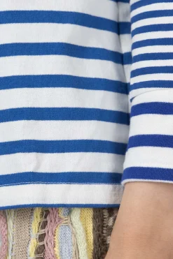 Online Kapital PANEL Stripe Jersey Hippie Sleeve T