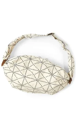 Fashion Kapital Paraffin Cloth FOLK-DOJO Embroidery SNUFKIN Bag - Natural