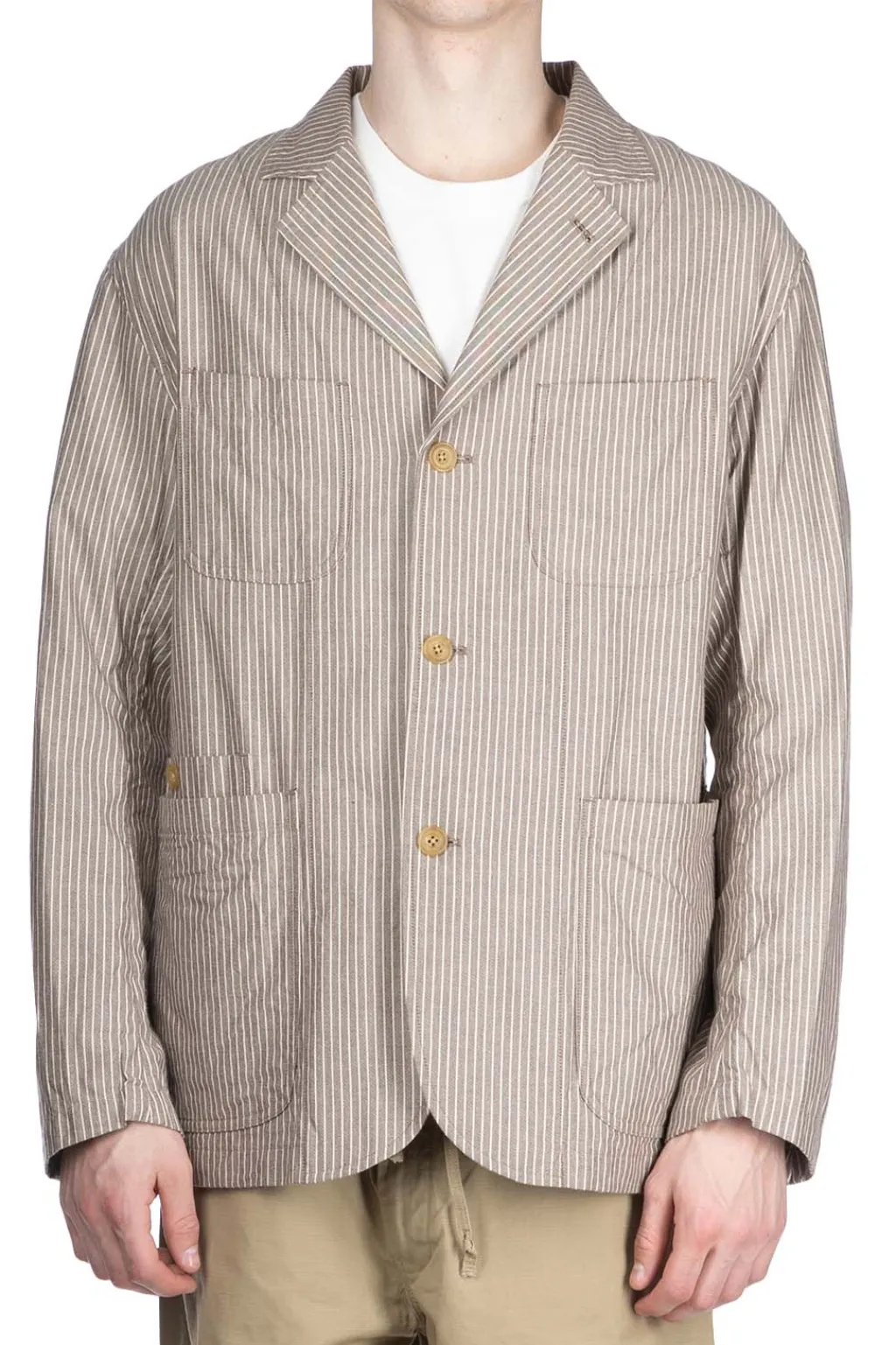 Online ts(s) 4+1 Patch Pocket Jacket - Brown