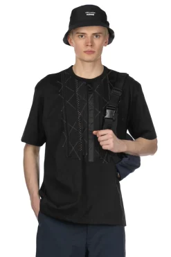Clearance Junya Watanabe MAN Patchwork SS T-Shirt - Black