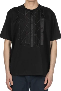 Clearance Junya Watanabe MAN Patchwork SS T-Shirt - Black