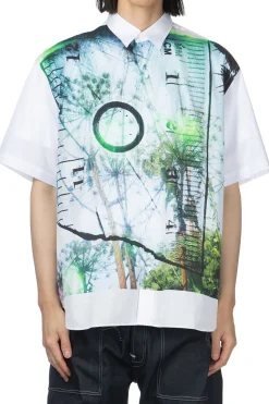 Outlet Comme Des Garcons Homme Pattern Shirt - A White