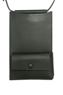 Best MARROW LEATHER Phone Pouch with Pocket - Myrtle Green
