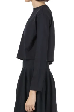 Online AURALEE Pima Cotton Jersey Boat Neck Pullover