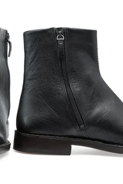 Discount LEMAIRE Piped Zipped Boots-Black