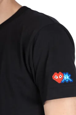 Clearance Comme Des Garcons Play Play X The Artist Invader T-Shirt - Black
