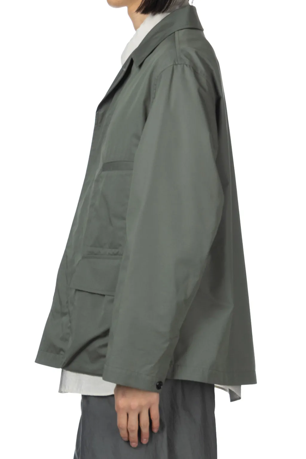Sale LEMAIRE 4 Pocket Overshirt - Ash Grey