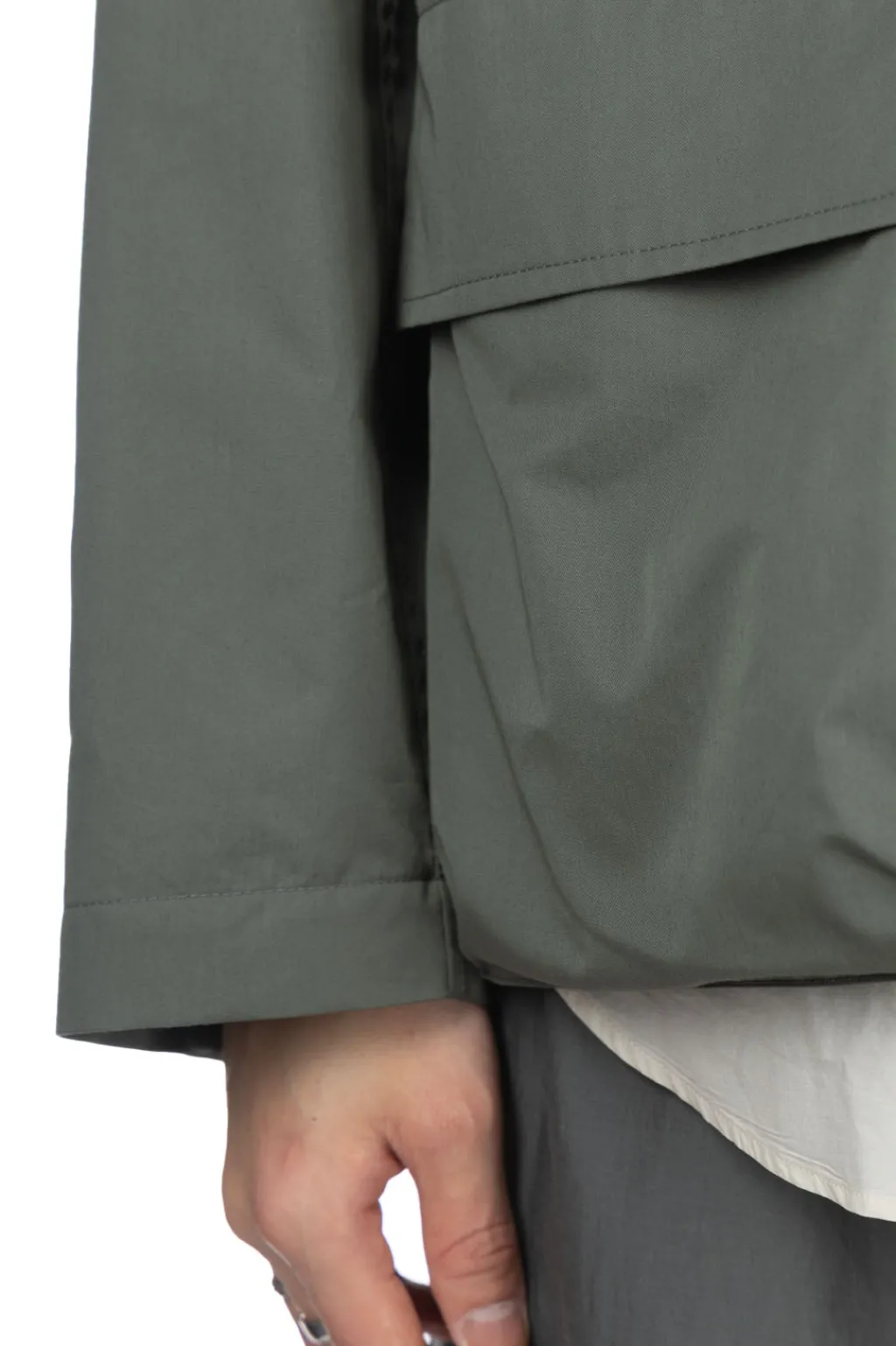 Sale LEMAIRE 4 Pocket Overshirt - Ash Grey