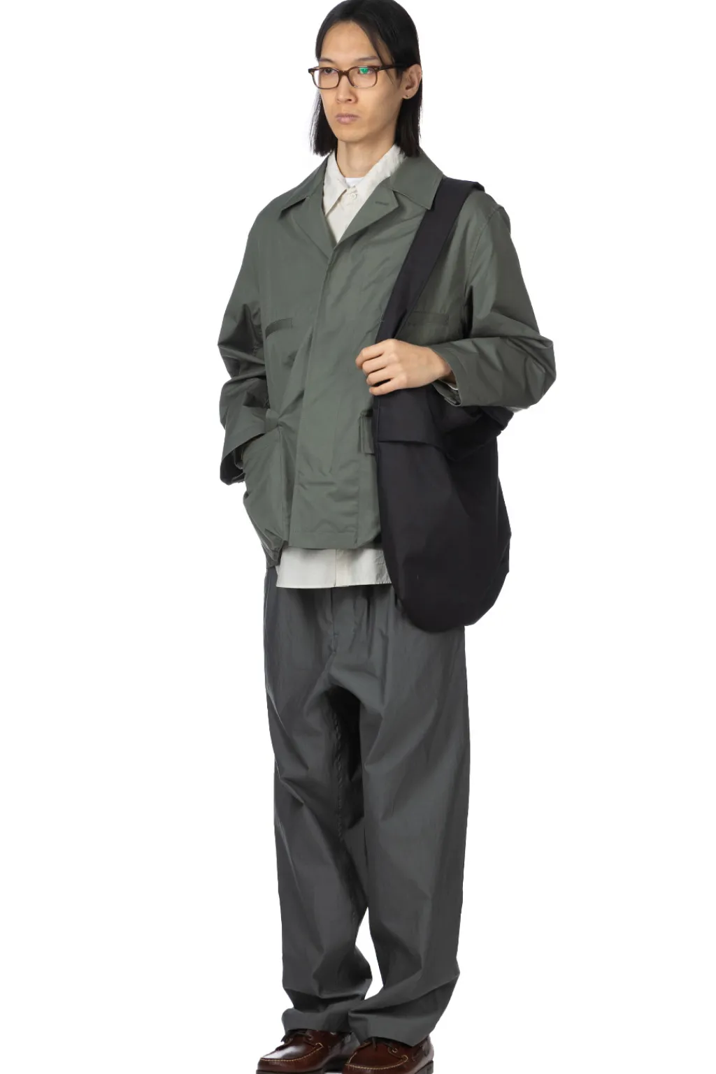 Sale LEMAIRE 4 Pocket Overshirt - Ash Grey
