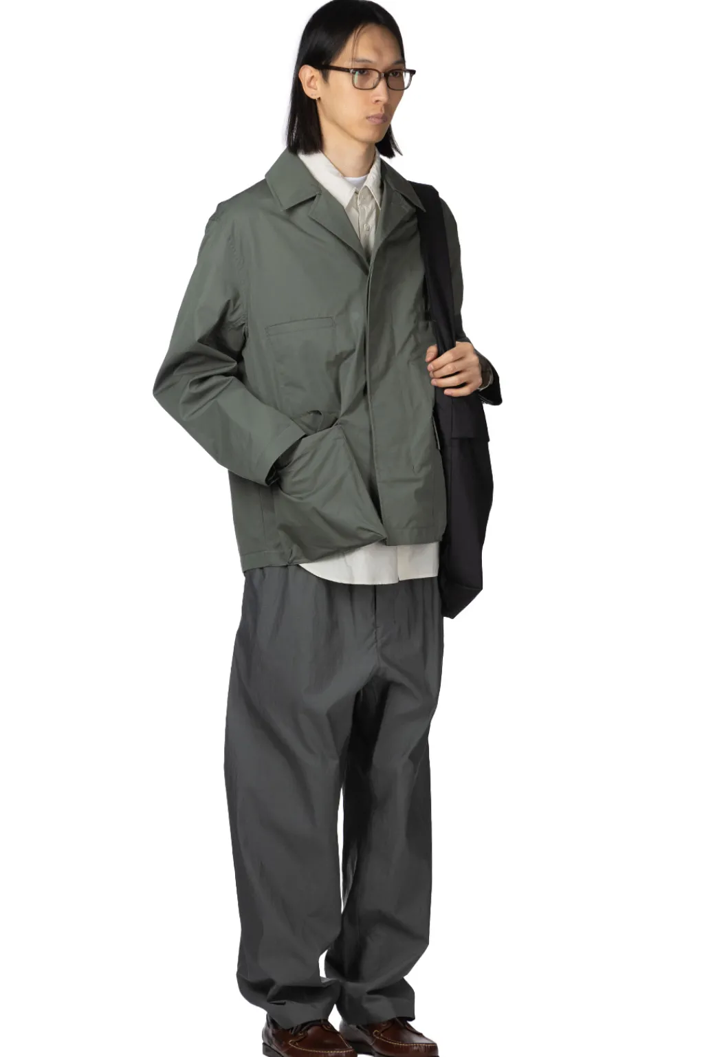 Sale LEMAIRE 4 Pocket Overshirt - Ash Grey
