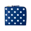 Fashion Comme Des Garcons Wallets Polka Dot Printed Leather Zip Wallet - 3 Colour Choices
