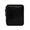 Discount Comme Des Garcons Wallets Polka Dots Embossed Zip Wallet - Black