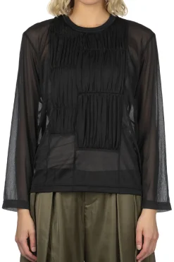 Online Comme Des Garcons Comme Des Garcons Polyester Chiffon Tricot Shirt