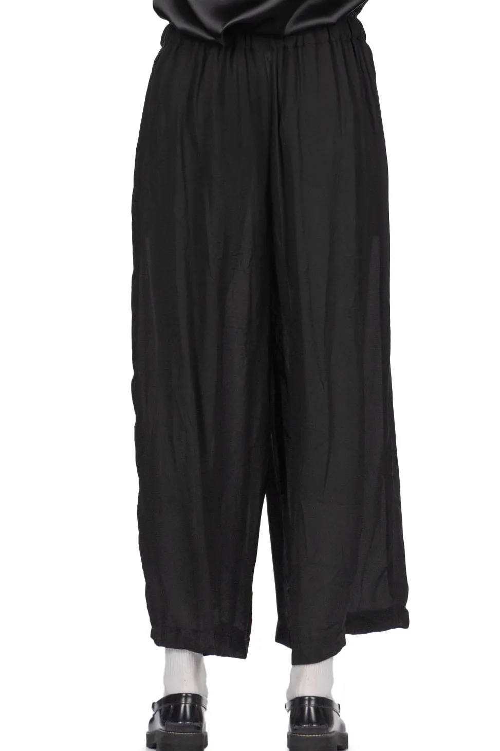 Sale Comme Des Garcons Comme Des Garcons Polyester Georgette Thick Garment Washed Pants