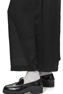 Sale Comme Des Garcons Comme Des Garcons Polyester Georgette Thick Garment Washed Pants
