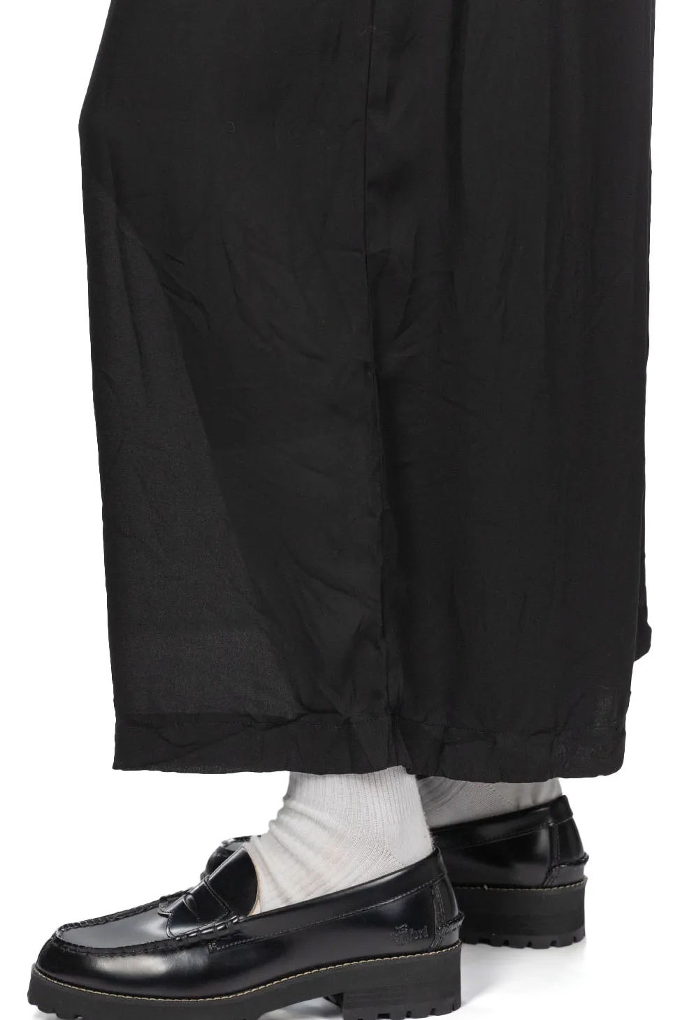 Sale Comme Des Garcons Comme Des Garcons Polyester Georgette Thick Garment Washed Pants