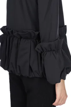 Sale Comme Des Garcons Comme Des Garcons Polyester pique LS TOP- Black